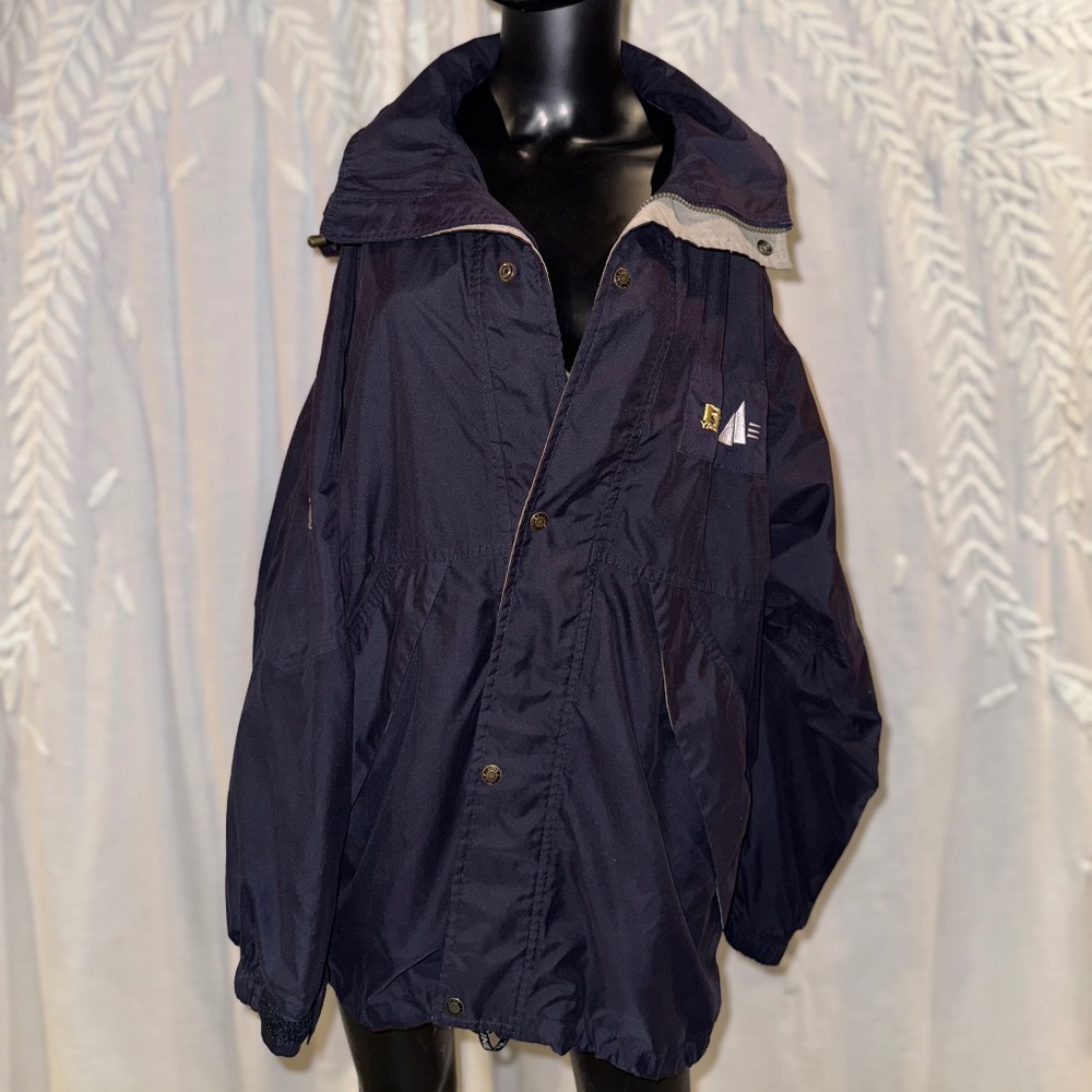 Vintage Line 7 RF Yachting Navy Windbreaker Jacket - L
